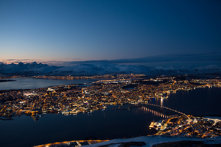 Tromsø bei Nacht